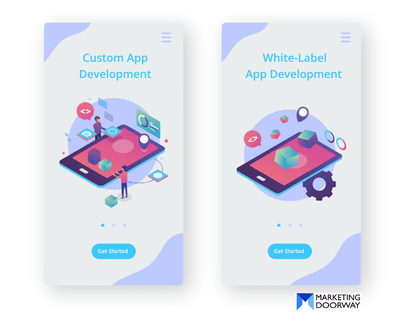 custom app development vs white label app development